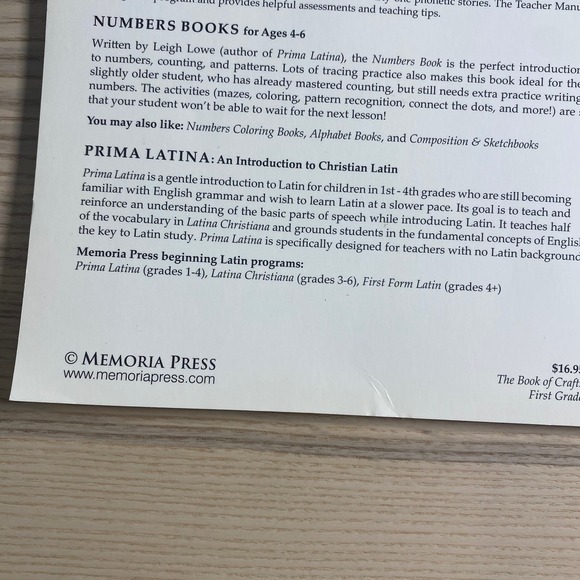 Memoria Press First Grade Enrichment Guide Book of Crafts Homeschool Curriculum - Picture 5 of 16